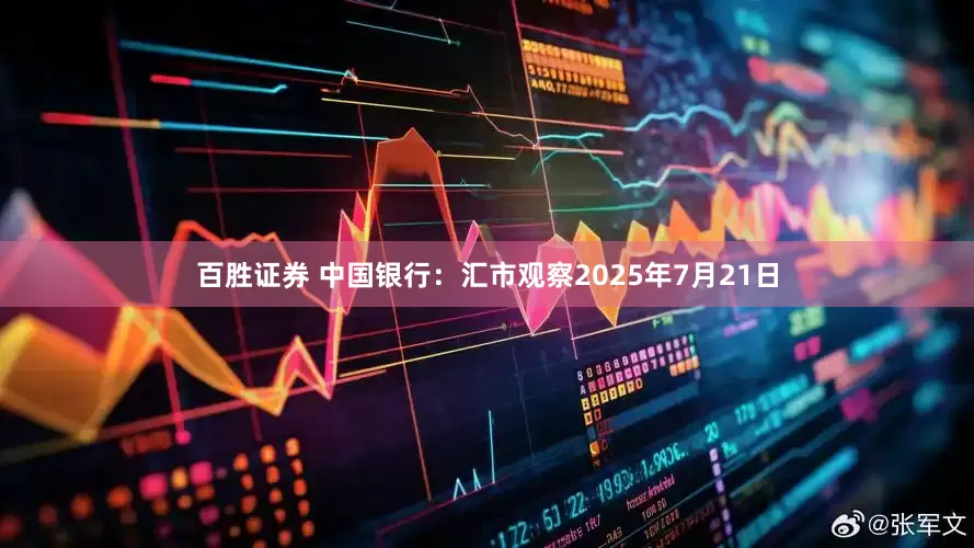 百胜证券 中国银行：汇市观察2025年7月21日