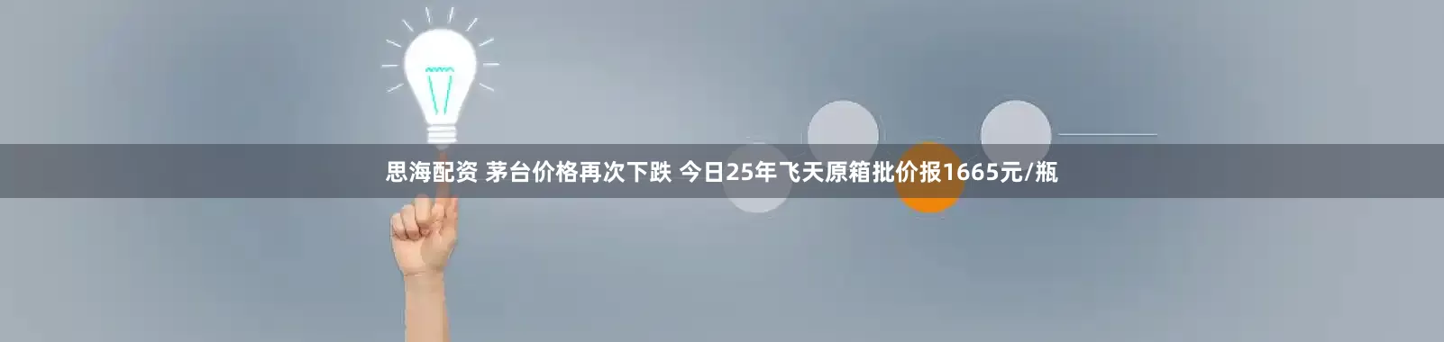 思海配资 茅台价格再次下跌 今日25年飞天原箱批价报1665元/瓶