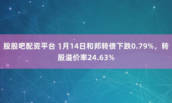 股股吧配资平台 1月14日和邦转债下跌0.79%,转股溢价率24.63%